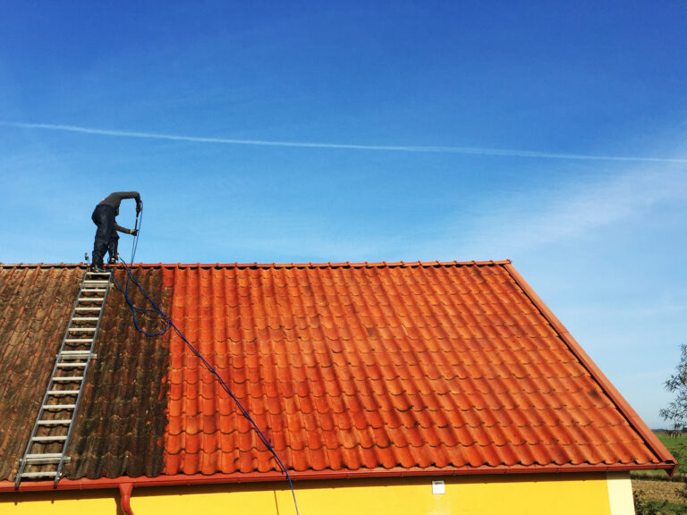 takvätt för rent tak österlen efter